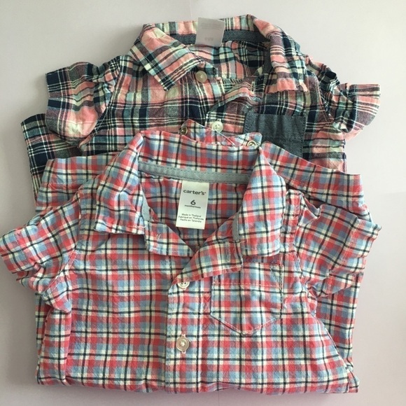 Bundle of 2 Unisex Carters multicolor bodysuit size 6 months - Picture 1 of 14